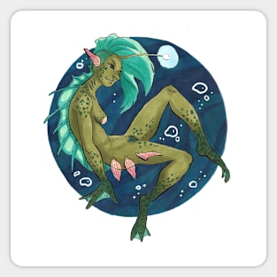 Deep sea mermaid Sticker